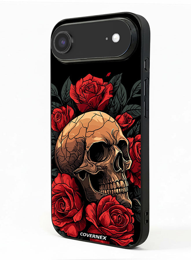 Apple iPhone 17 Air Protective Case Cover Printed Featuring Gothic with Roses Illustration