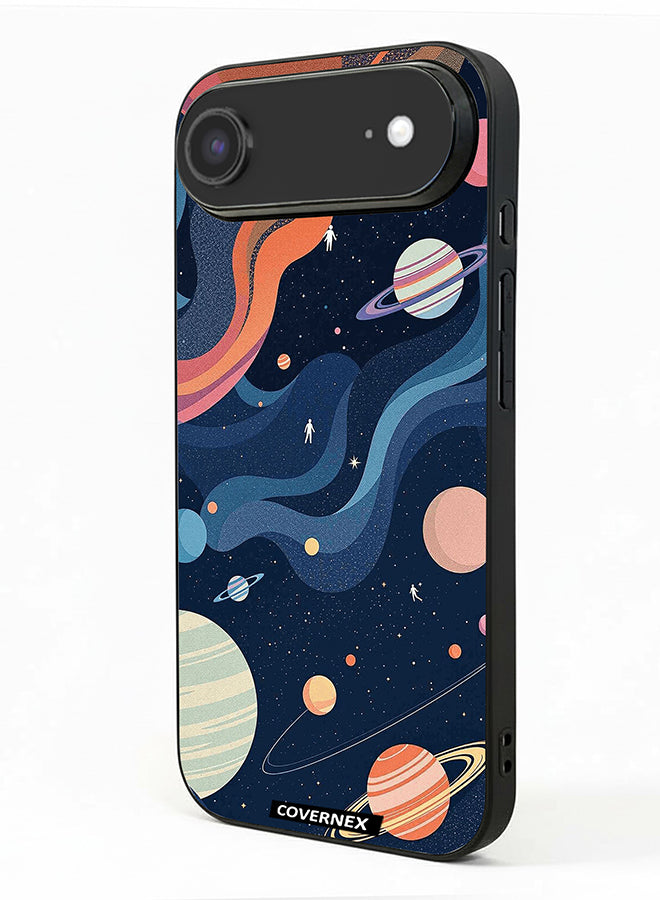 Apple iPhone 17 Air Protective Case Cover Printed Featuring Seep Space and Planet Art