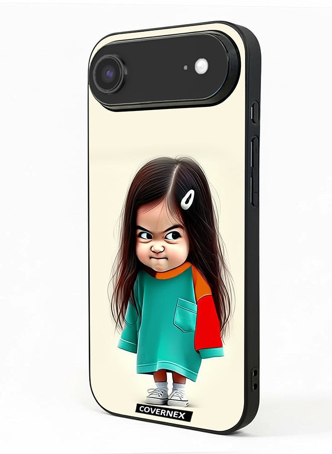Apple iPhone 17 Air Protective Case Cover Printed Featuring Crumpy Little Girl Expressionist