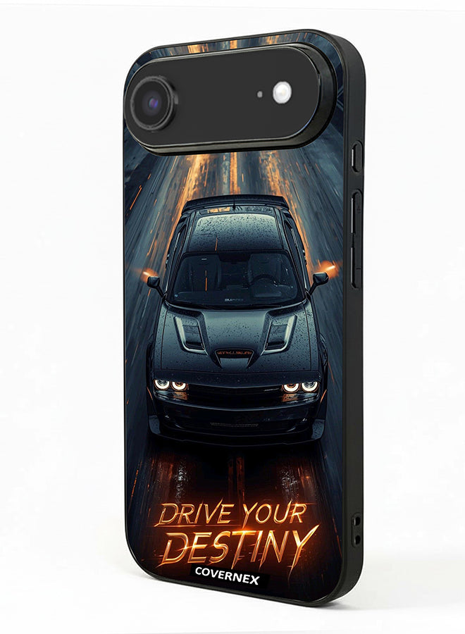 Apple iPhone 17 Air Protective Case Cover Printed Featuring Drive Your Desting Dark Muscle Car