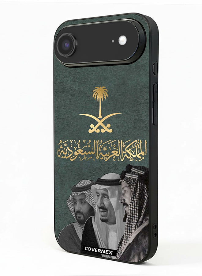 Apple iPhone 17 Air Protective Case Cover Printed Featuring Founders and Leader with Saudi Emblem
