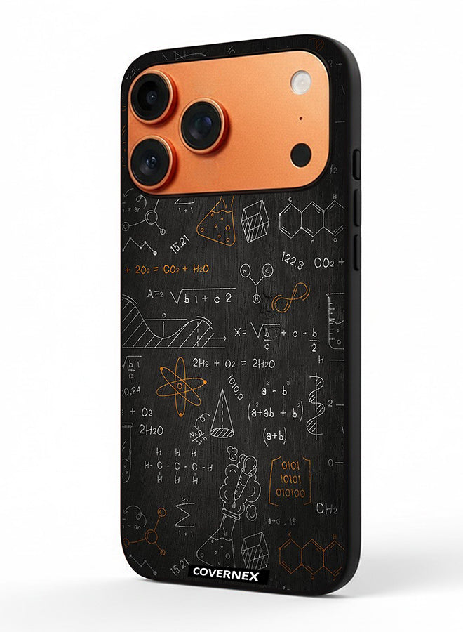 Apple iPhone 17 Pro Max Protective Case Cover Printed Featuring The Scientist Chalkboard Formula