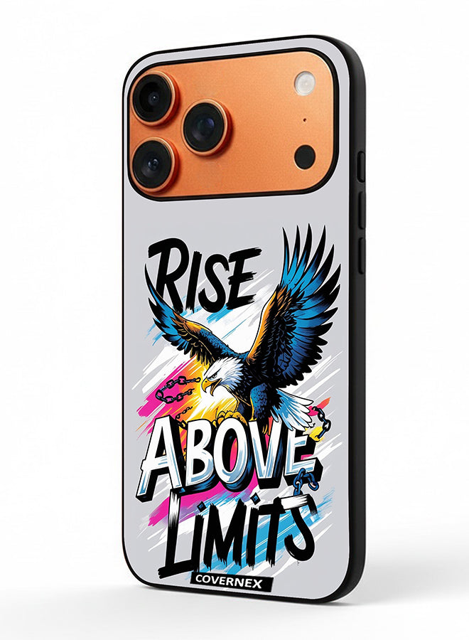 Apple iPhone 17 Pro Max Protective Case Cover Printed Featuring Rise Above Limits