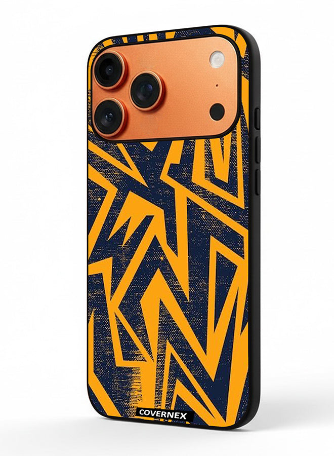 Apple iPhone 17 Pro Max Protective Case Cover Printed Featuring Urban Lightning Geometric Camo