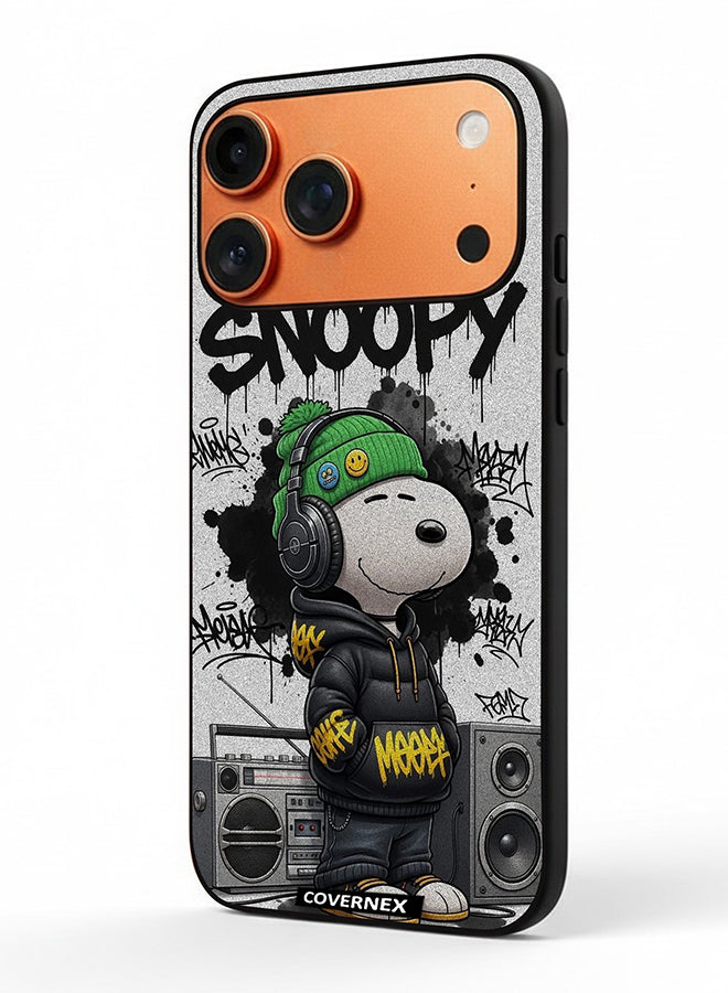 Apple iPhone 17 Pro Max Protective Case Cover Printed Featuring Hip Hop Snoopy