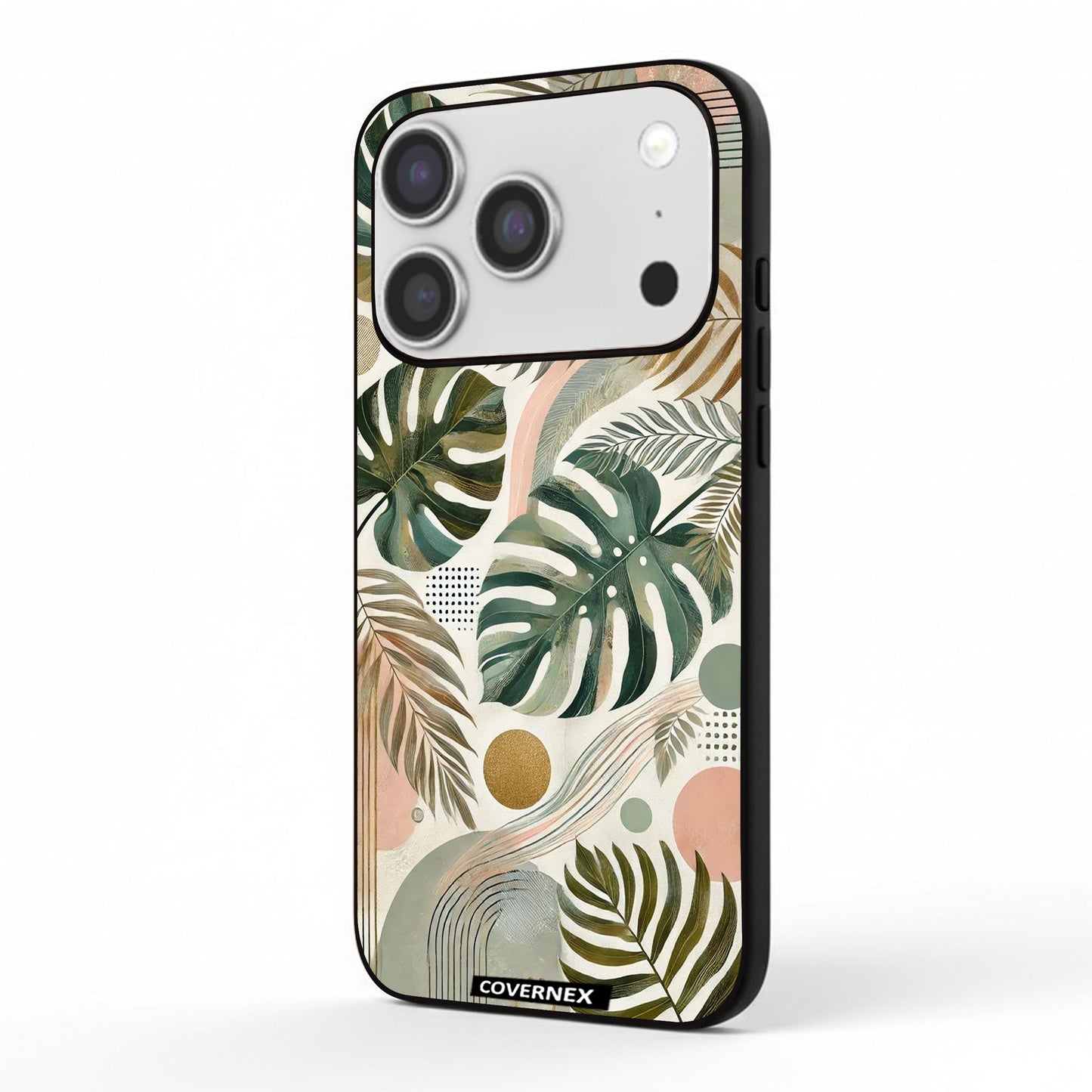Apple iPhone 17 Pro Protective Case Cover Printed Featuring Tropical Monstera
