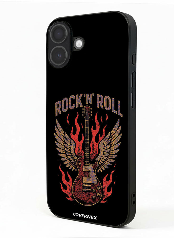Apple iPhone 17 Protective Case Cover Printed Featuring Rock N Roll Guitar Legend