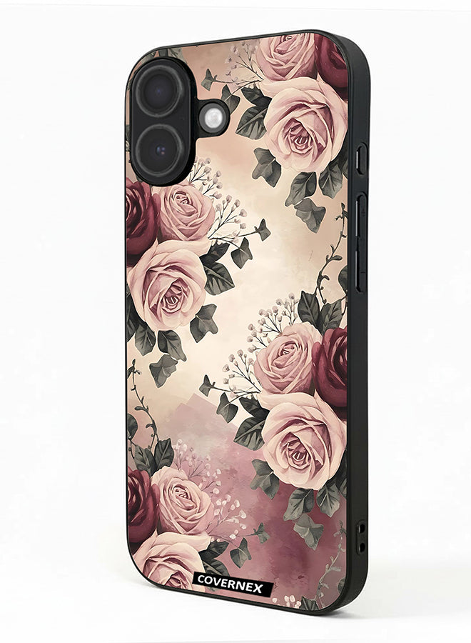 Apple iPhone 17 Protective Case Cover Printed Featuring Vintage Victorian Rose Bouquet