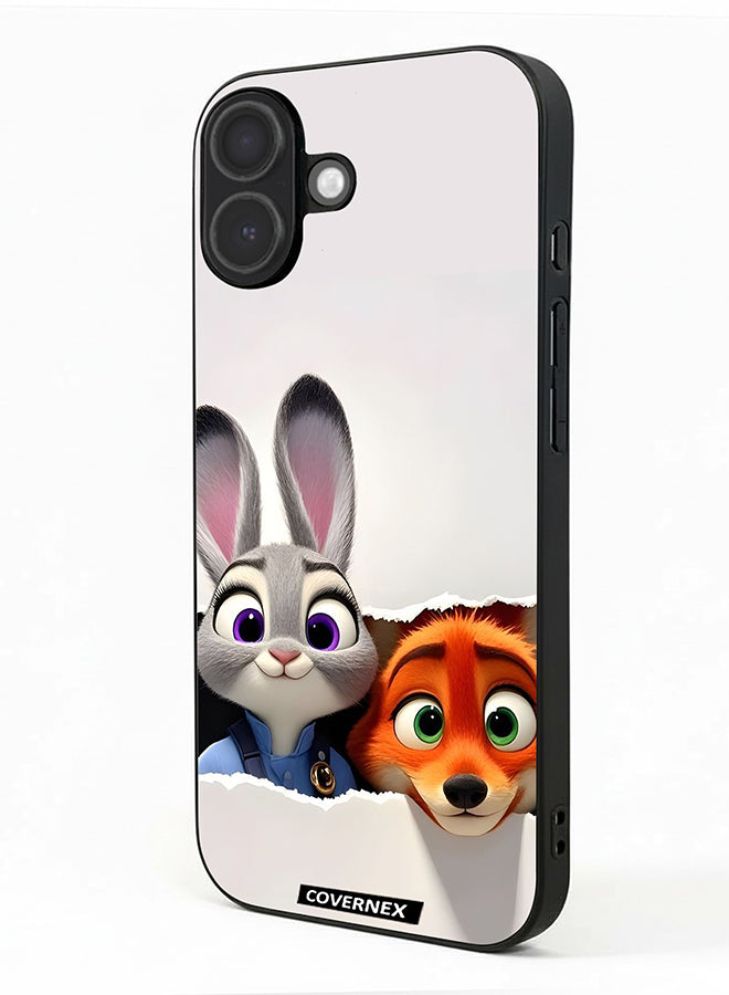 Apple iPhone 17 Protective Case Cover Printed Featuring Zootopia Dynamic Duo