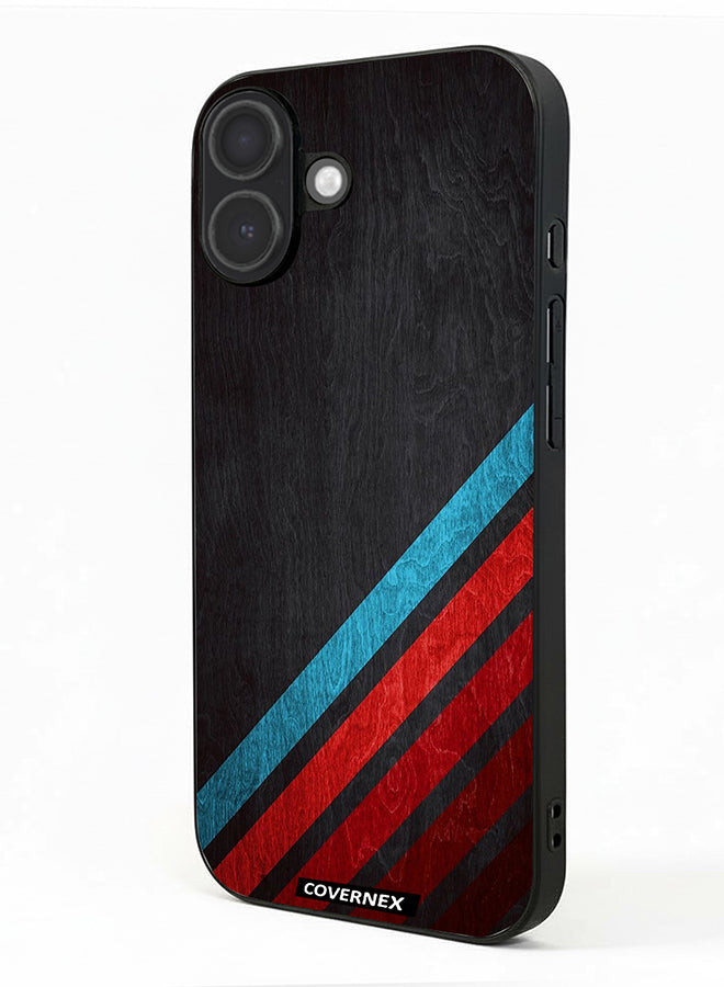 Apple iPhone 17 Protective Case Cover Printed Featuring Retro Racing Stripes