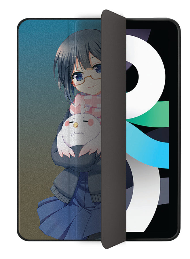Apple iPad Air 10.9 4th generation Case Cover Girl With Bird