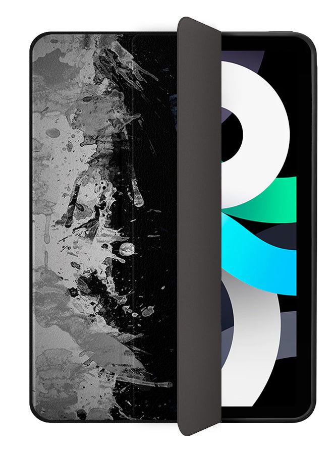 Apple iPad Air 10.9 4th generation Case Cover Grey Black Blue Paint Pattern
