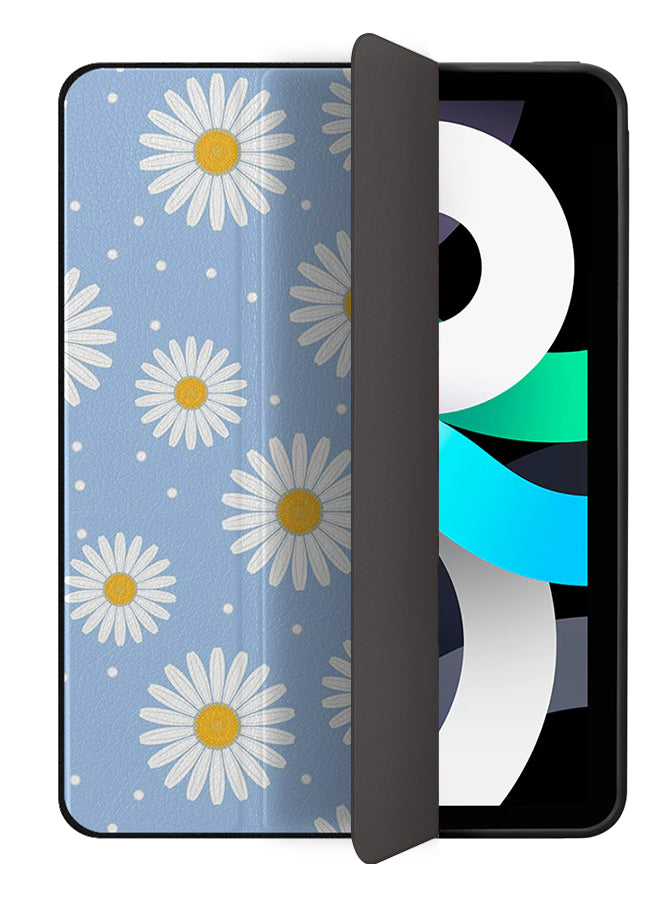 Apple iPad Air 10.9 4th generation Case Cover White Flowers Pattern