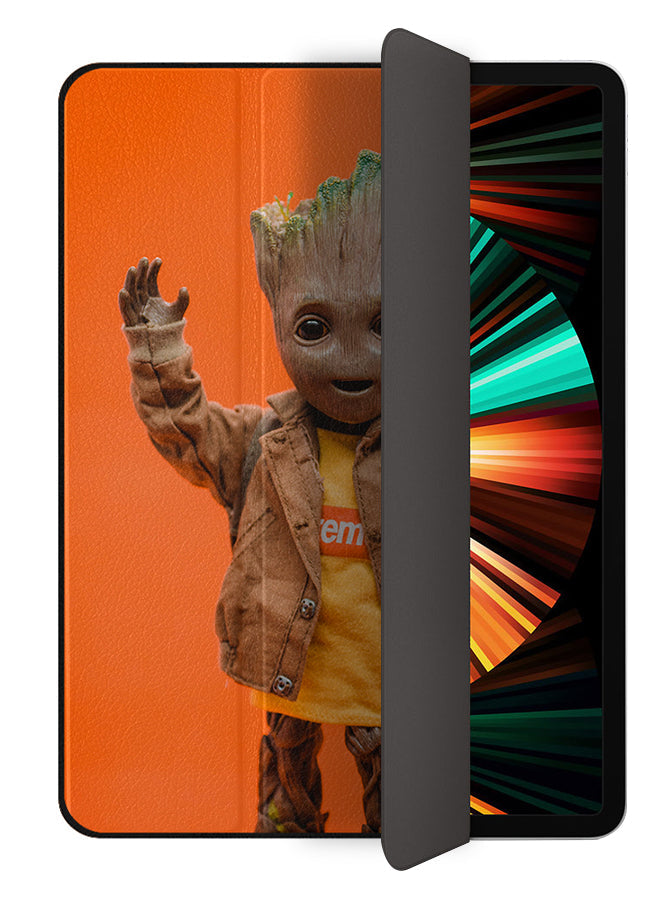 Apple iPad Pro 12.9 (2021) Case Cover Groot Orange Bg