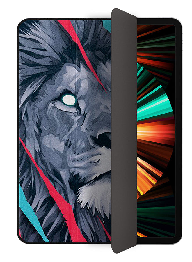 Apple iPad Pro 12.9 (2021) Case Cover Lion Drwaing