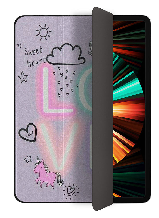 Apple iPad Pro 12.9 (2021) Case Cover Love Best Friends