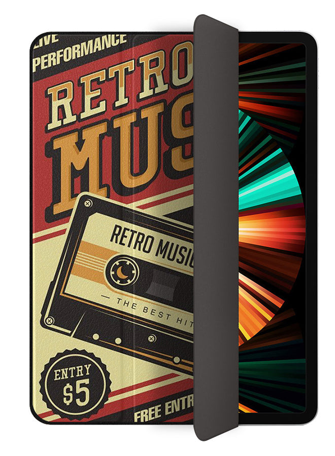 Apple iPad Pro 12.9 (2021) Case Cover Retro Music
