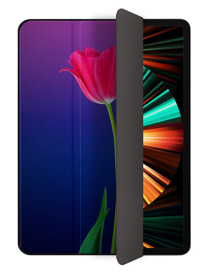 Apple iPad Pro 12.9 (2021) Case Cover Small Pink Red Flower