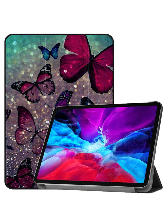 Apple iPad Pro 12.9 (2021) Case Cover Glitter Butterflies 02