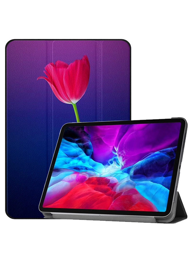 Apple iPad Pro 12.9 (2021) Case Cover Small Pink Red Flower