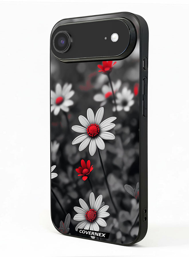 Apple iPhone 17 Air Protective Case Cover Printed Featuring Midnight Daisies Set of Flowers