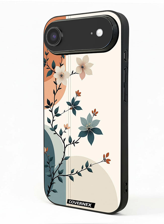 Apple iPhone 17 Air Protective Case Cover Printed Featuring Elegant Leafy Branches