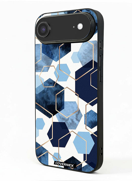 Apple iPhone 17 Air Protective Case Cover Printed Featuring Hexagon Mosaic A Geometric Pattern