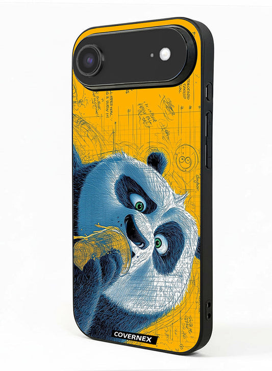 Apple iPhone 17 Air Protective Case Cover Printed Featuring Whimsical Panda Illustration