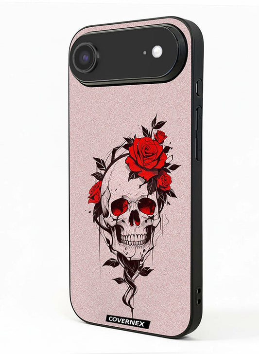 Apple iPhone 17 Air Protective Case Cover Printed Featuring Fine Line Art with Rose