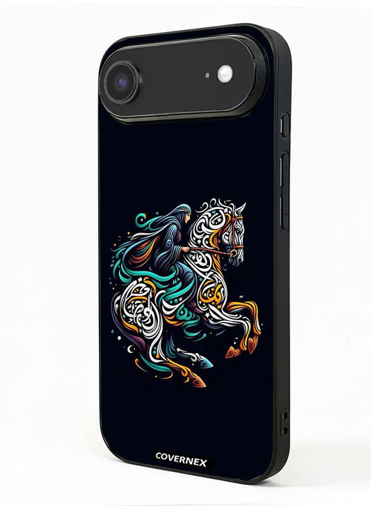 Apple iPhone 17 Air Protective Case Cover Printed Featuring Ornamental Horse