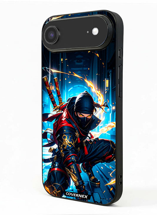 Apple iPhone 17 Air Protective Case Cover Printed Featuring Katana Warrior Cyber Ninja Action Illustration