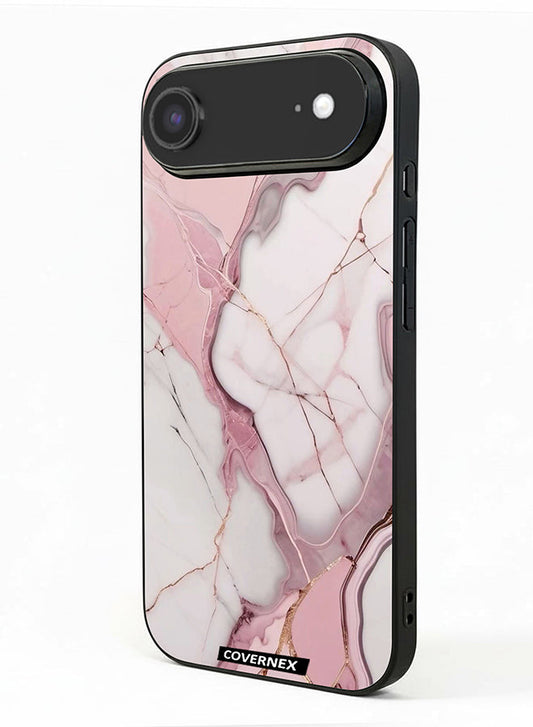 Apple iPhone 17 Air Protective Case Cover Printed Featuring Rose Quartz Marble Texture