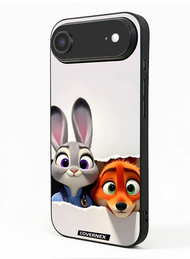 Apple iPhone 17 Air Protective Case Cover Printed Featuring Zootopia Dynamic Duo