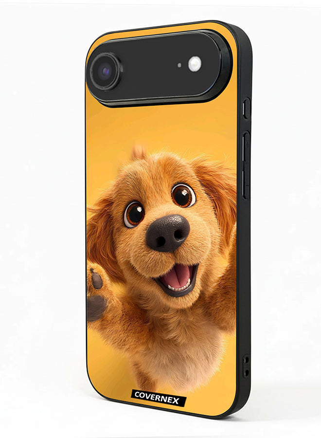 Apple iPhone 17 Air Protective Case Cover Printed Featuring Adorable Puppy Portrait