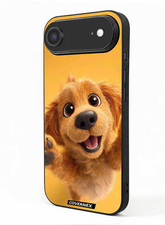 Apple iPhone 17 Air Protective Case Cover Printed Featuring Adorable Puppy Portrait
