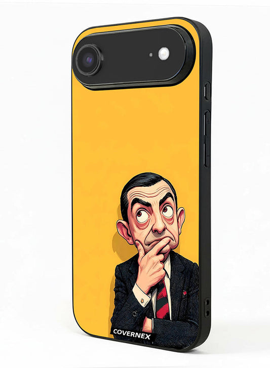 Apple iPhone 17 Air Protective Case Cover Printed Featuring Mr Bean Thinking Pose Classic Comedy