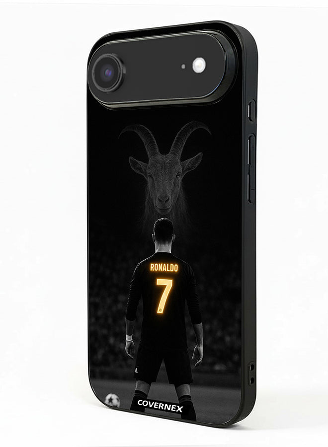 Apple iPhone 17 Air Protective Case Cover Printed Featuring The GOAT Tribute Cristiano Ronaldo