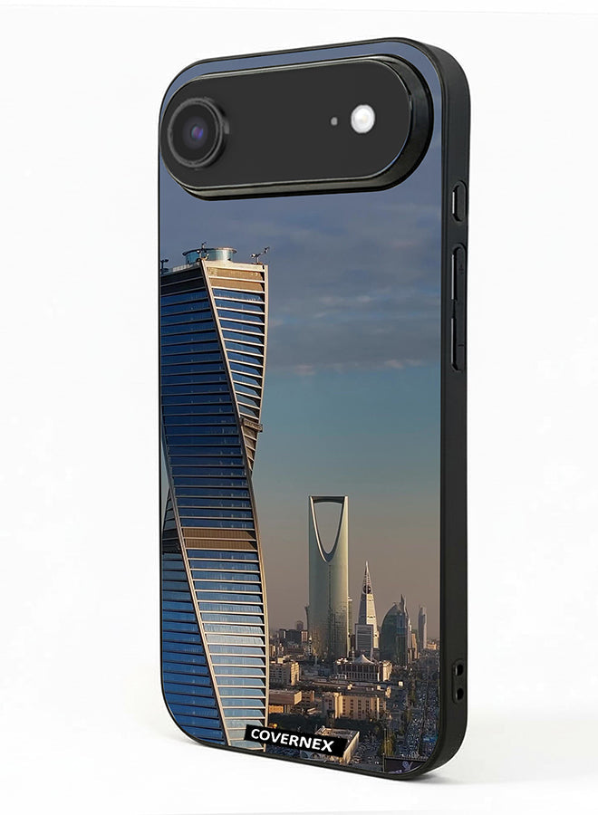 Apple iPhone 17 Air Protective Case Cover Printed Featuring Modern Riyadh Skyline