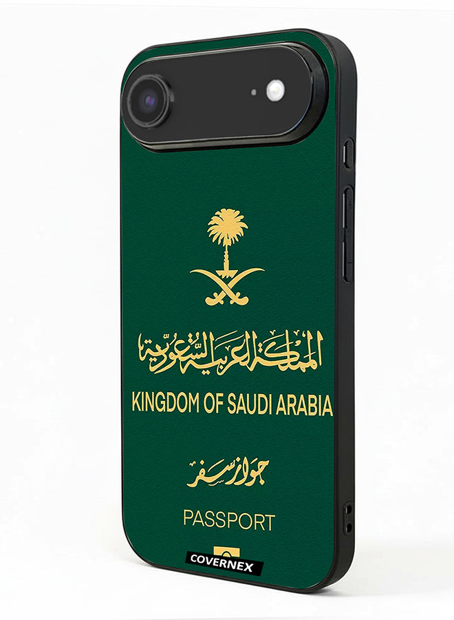 Apple iPhone 17 Air Protective Case Cover Printed Featuring Saudi Arabia Passport Inspired Design