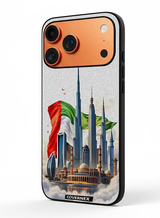 Apple iPhone 17 Pro Max Protective Case Cover Printed Featuring The Heart Of Emirates