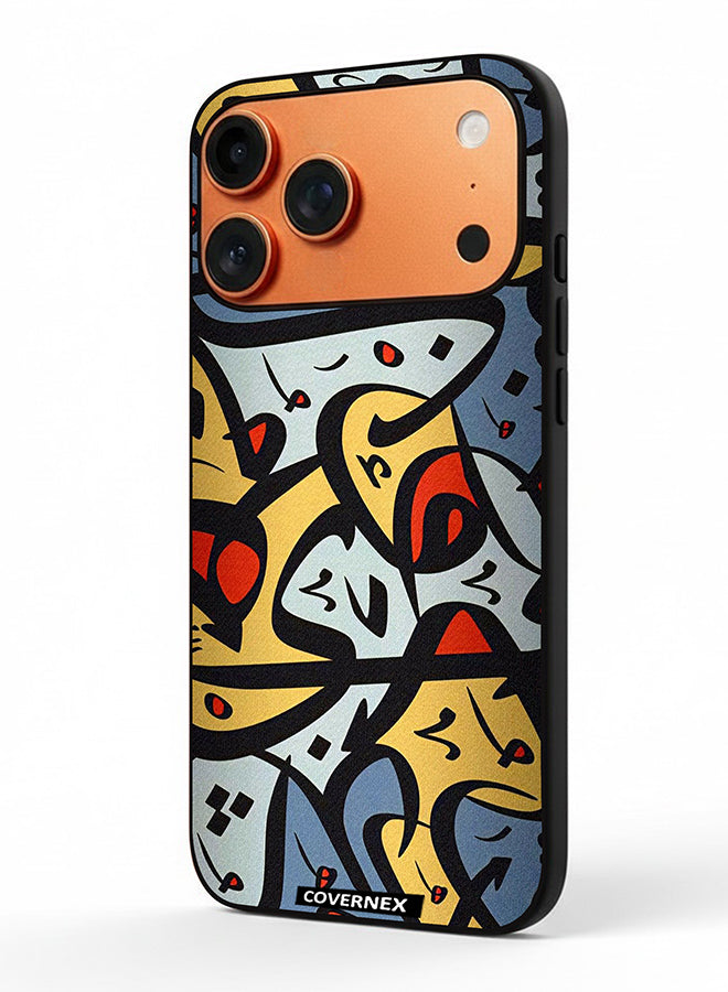 Apple iPhone 17 Pro Max Protective Case Cover Printed Featuring Abstract Arabic Calligraphy Art