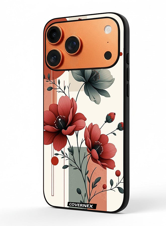 Apple iPhone 17 Pro Max Protective Case Cover Printed Featuring Botanical Bloom