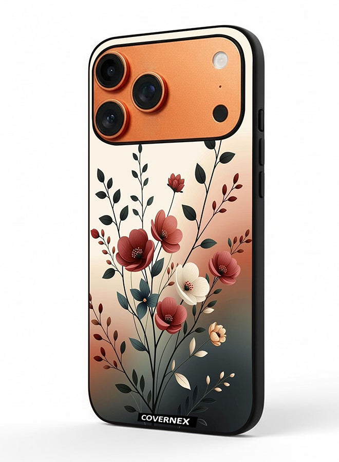 Apple iPhone 17 Pro Max Protective Case Cover Printed Featuring Elegant Soft Pastel Florals
