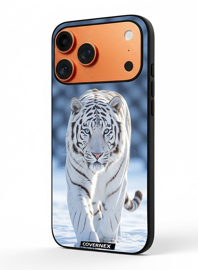 Apple iPhone 17 Pro Max Protective Case Cover Printed Featuring Serene Tiger Ethereal Wildlife