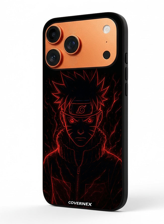 Apple iPhone 17 Pro Max Protective Case Cover Printed Featuring Naruto Shippuden Glow Affect Ninja