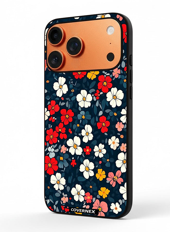 Apple iPhone 17 Pro Max Protective Case Cover Printed Featuring Vibrant Meadow Floral Pattern