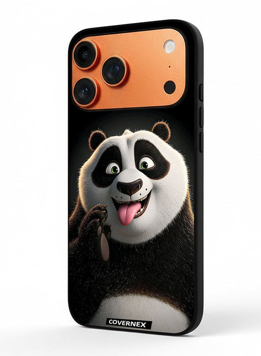 Apple iPhone 17 Pro Max Protective Case Cover Printed Featuring Kung Fu PAnda Playful Expression