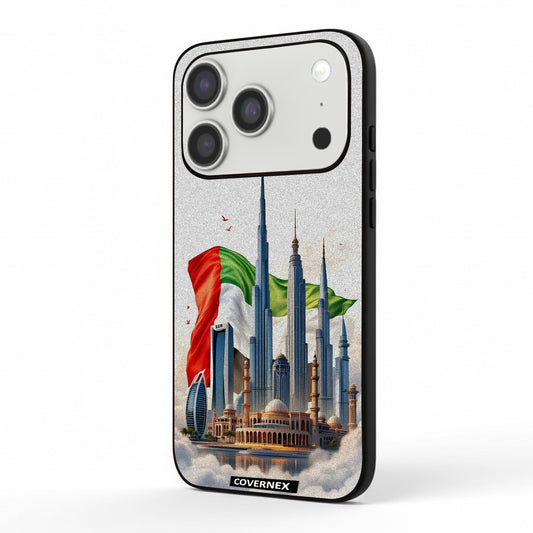 Apple iPhone 17 Pro Protective Case Cover Printed Featuring The Heart Of Emirates