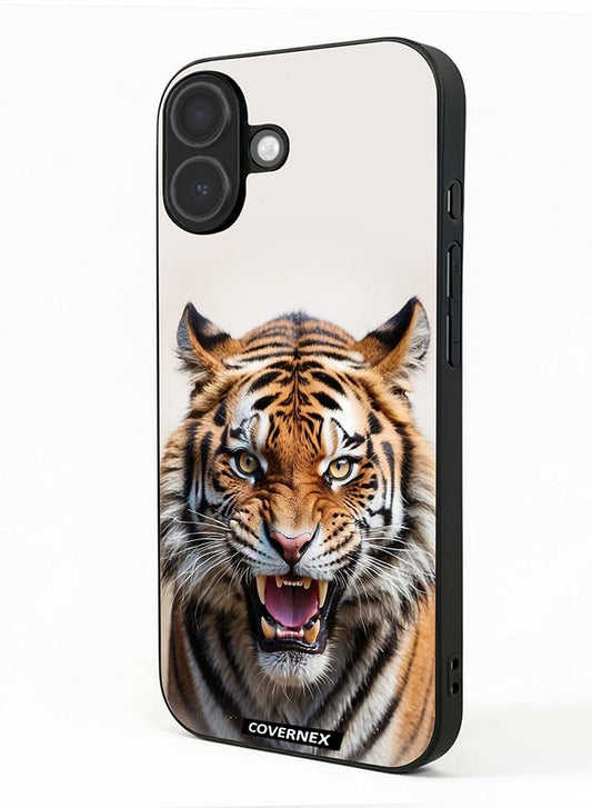 Apple iPhone 17 Protective Case Cover Printed Featuring Roaring Tiger
