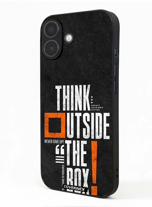Apple iPhone 17 Protective Case Cover Printed Featuring Think Outside The Box